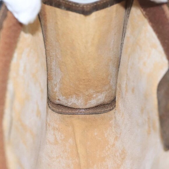 GUCCI GG Supreme Web Sherry Line Clutch Bag PVC Beige Red - Picture 10 of 16